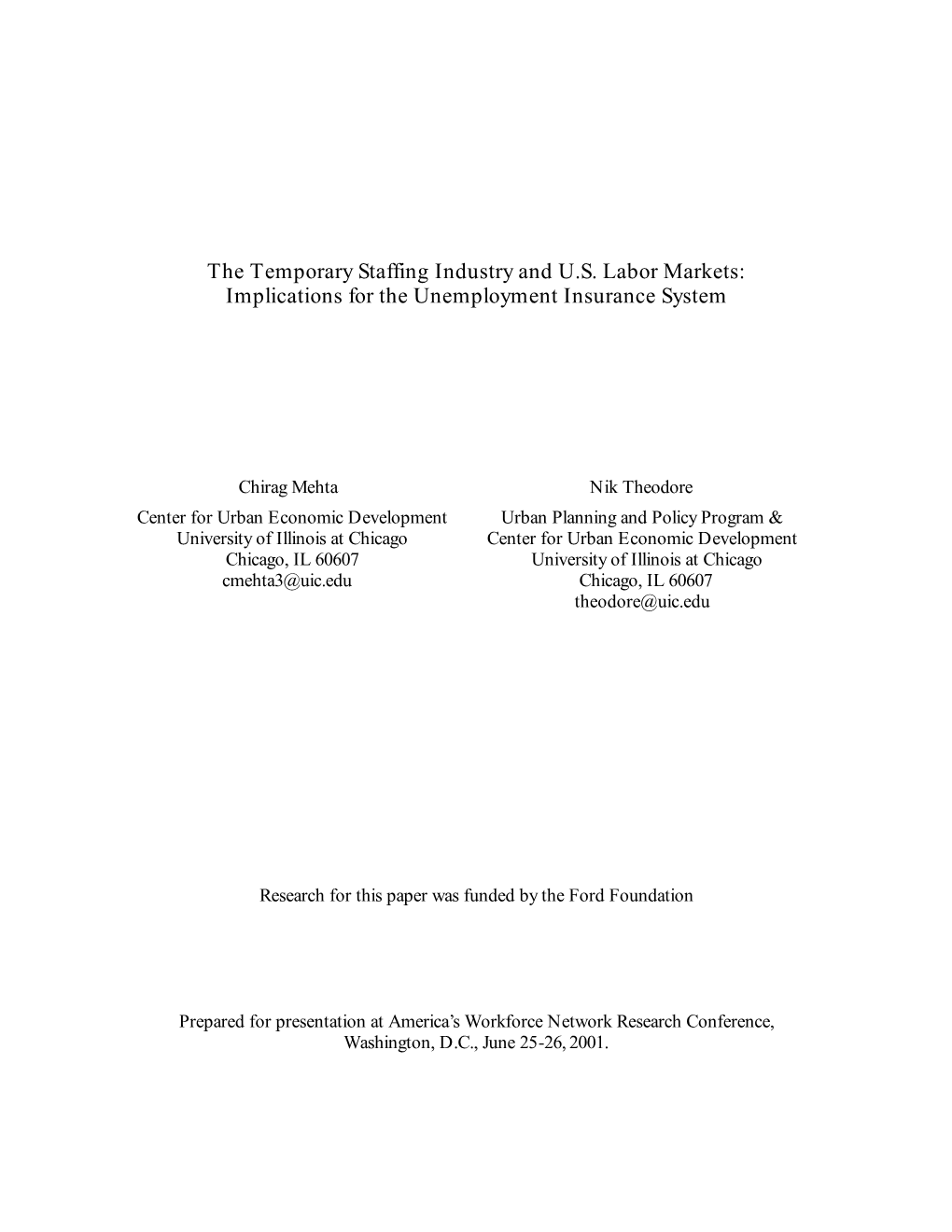 24. the Temporary Staffing Industry and U.S. Labor