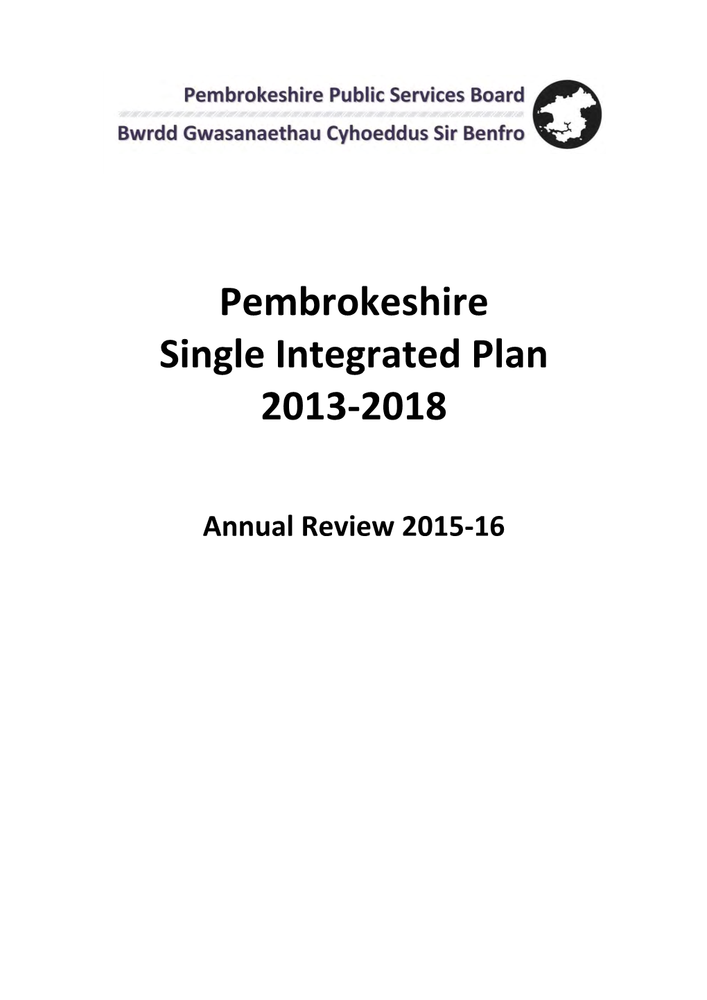 Pembrokeshire Single Integrated Plan 2013-2018