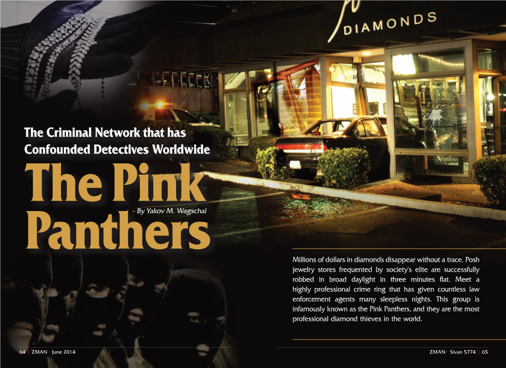 The Pink Panthers, and They Are the Most Professional Diamond Thieves in the World