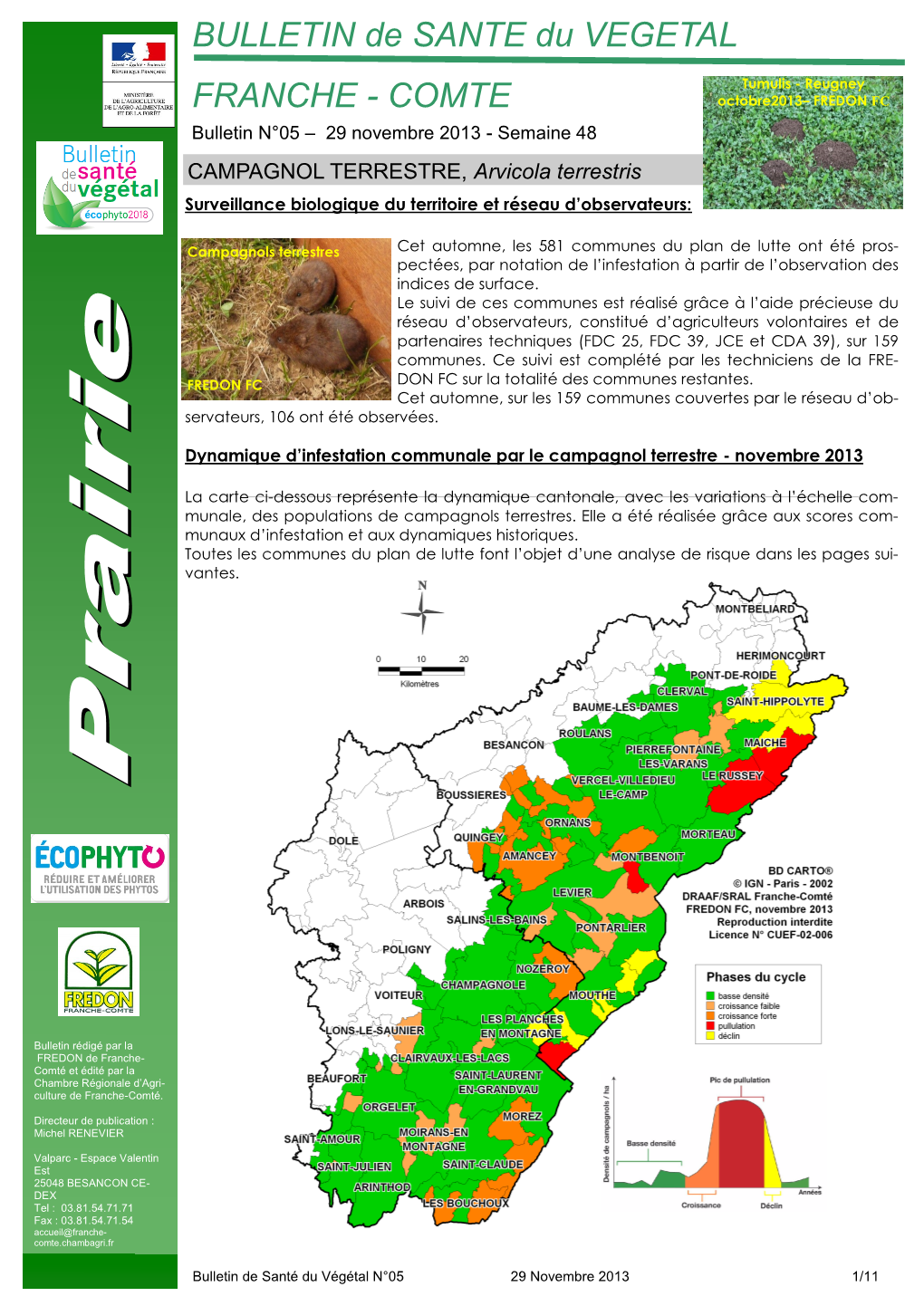 BULLETIN De SANTE Du VEGETAL FRANCHE