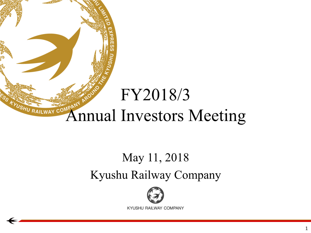 FY2018/3 Annual Investors Meeting