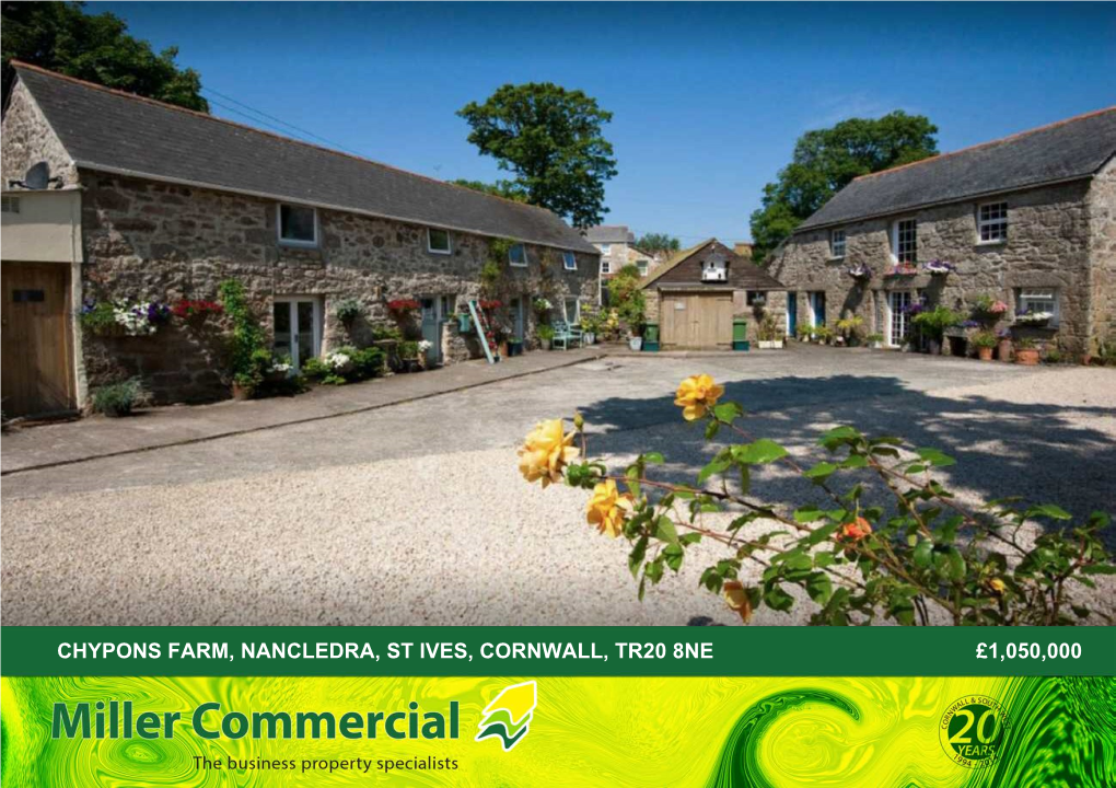 Chypons Farm, Nancledra, St Ives, Cornwall, Tr20 8Ne £1,050,000 B41588