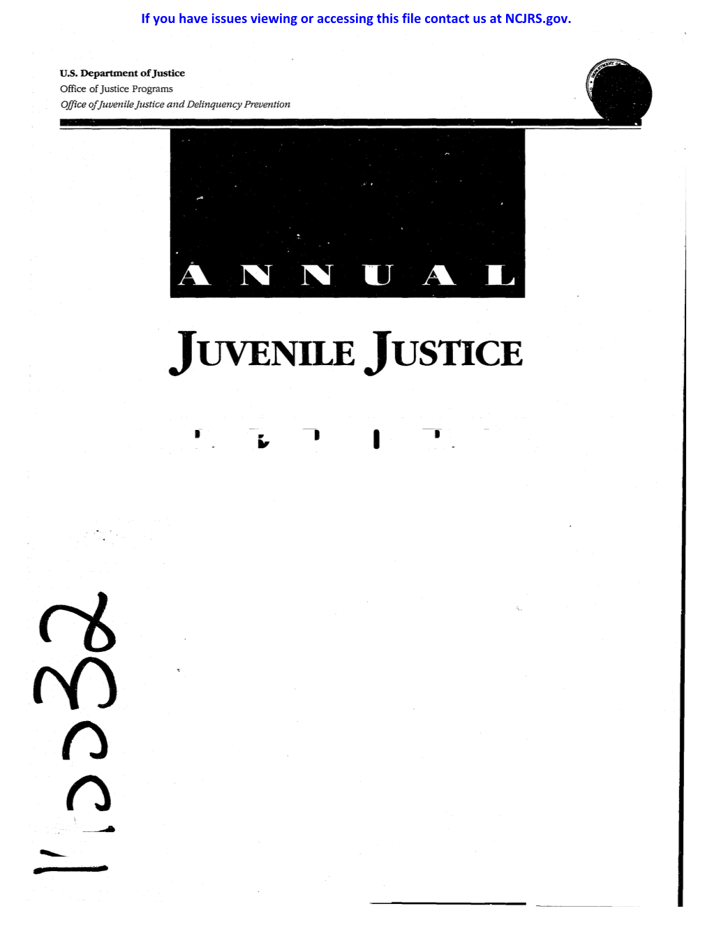 Juvenile Justice and Delinquency Prevention