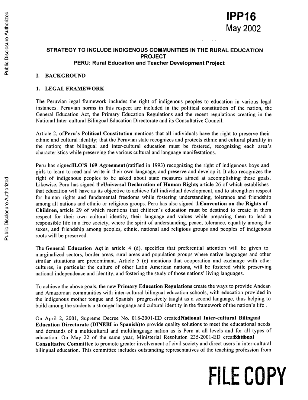 World Bank Document