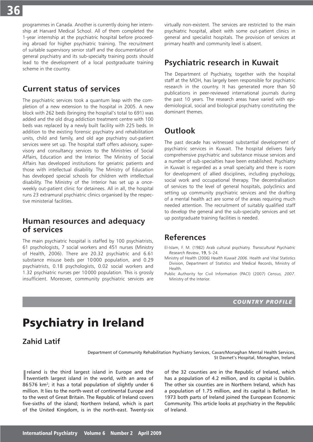 Psychiatry in Ireland