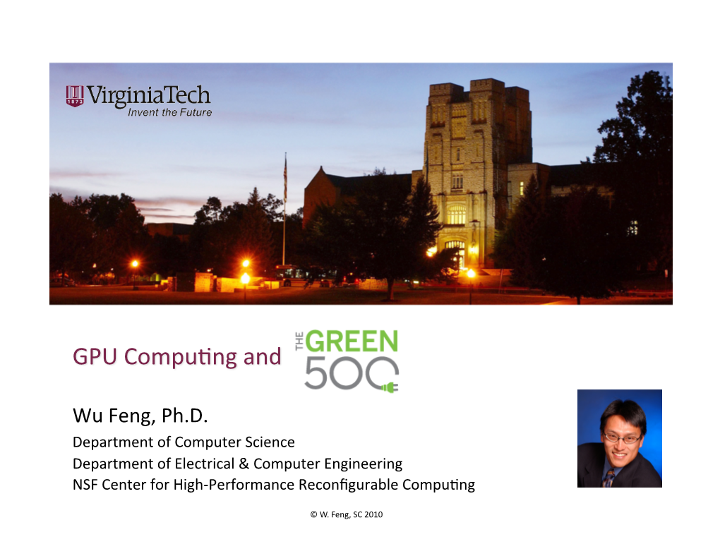 101117-Green Computing and Gpus