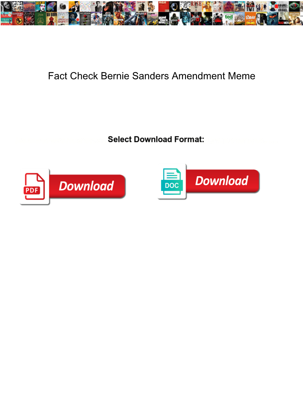 Fact Check Bernie Sanders Amendment Meme