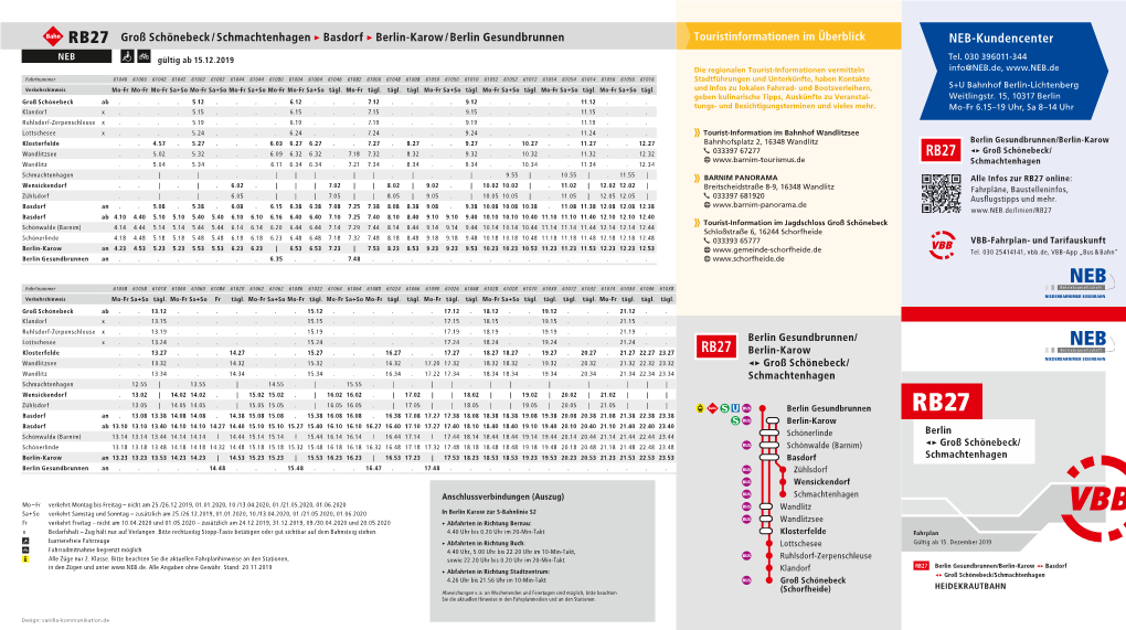 Fahrplan RB27