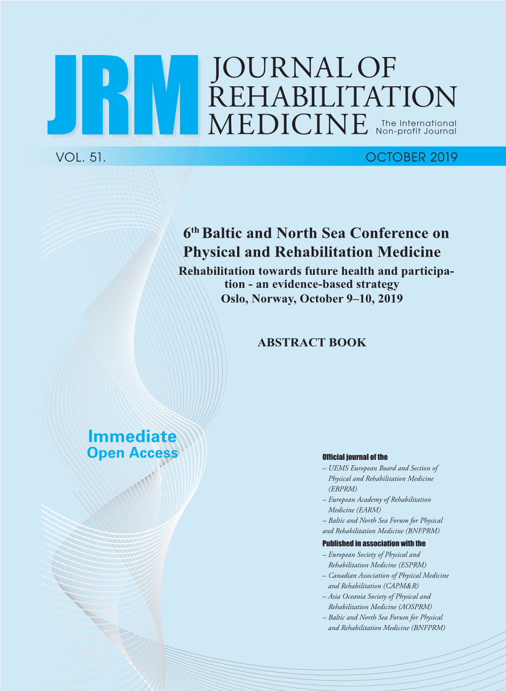 JOURNAL of REHABILITATION the International JRM MEDICINE Non-Profit Journal VOL