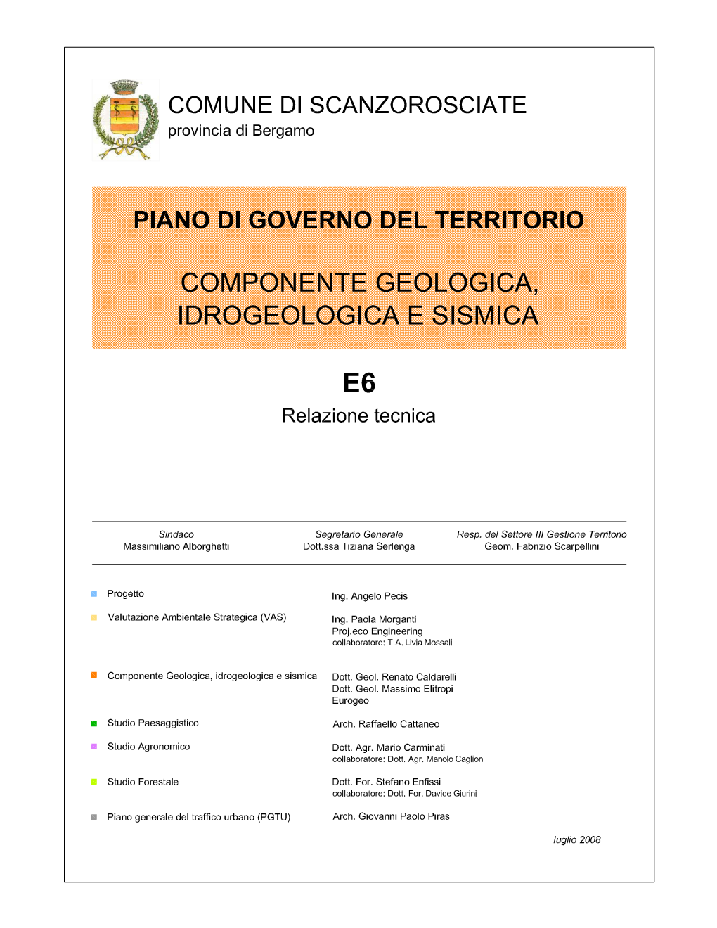 2 Carta Idrogeologica E Del Sistema Idrografico (Tav E1)