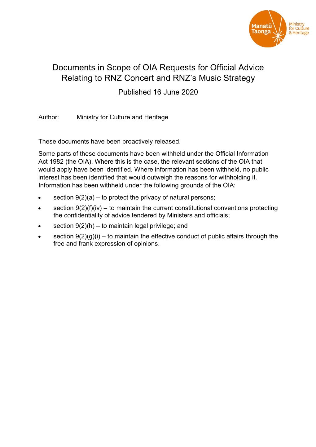 RNZ Concert and RNZ's Music Strategy