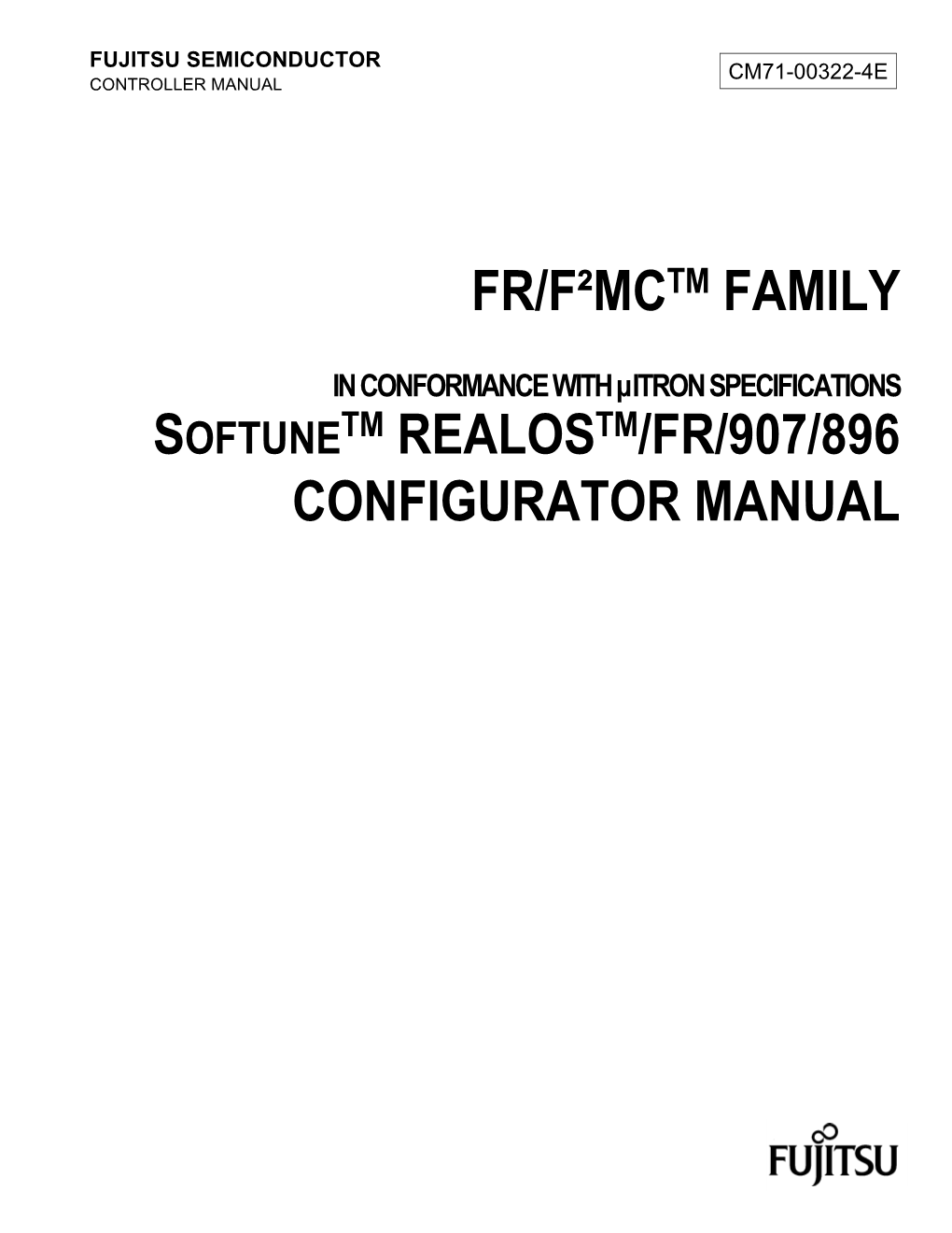 Fr/F2mc Family Softune Realos/Fr/907/896