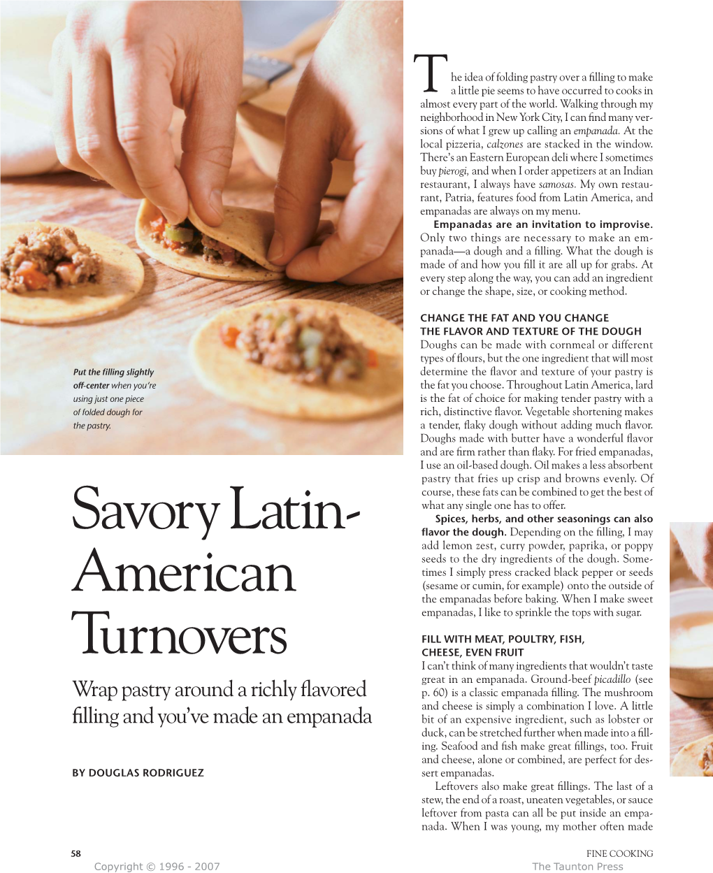 Savory Latin- American Turnovers