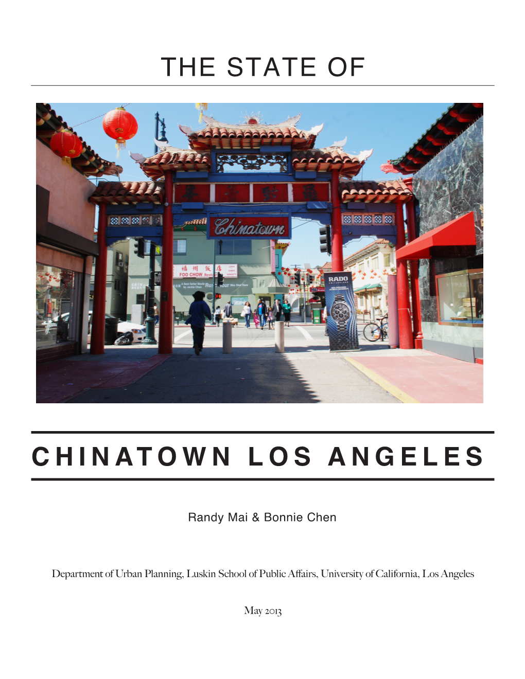 The State of Chinatown Los Angeles