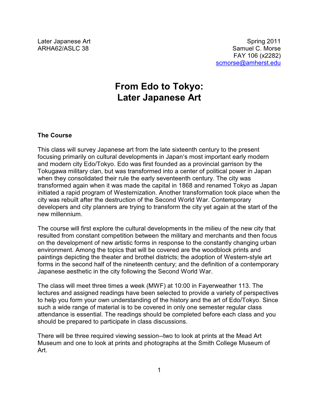 From Edo to Tokyo: Later Japanese Art