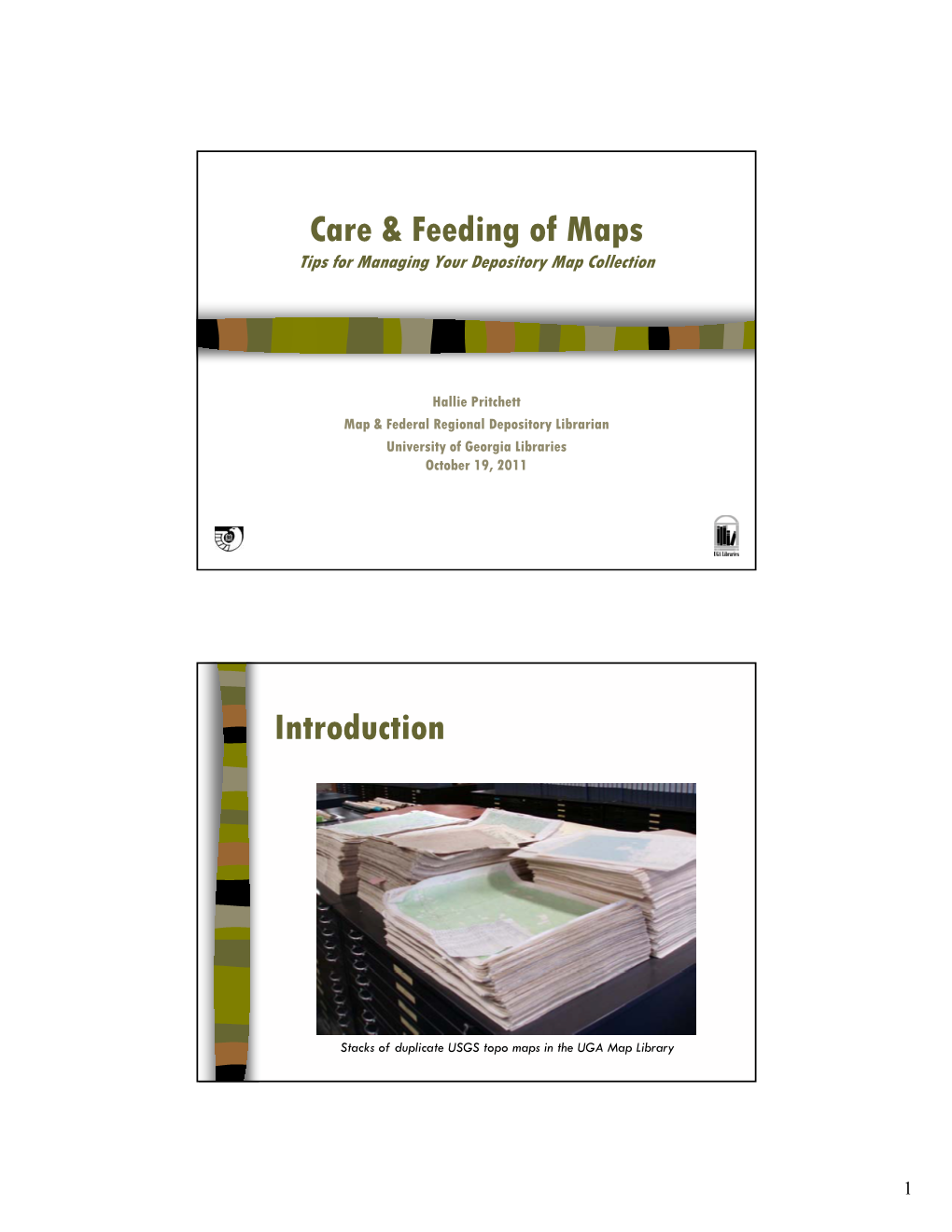 Care & Feeding of Maps Introduction