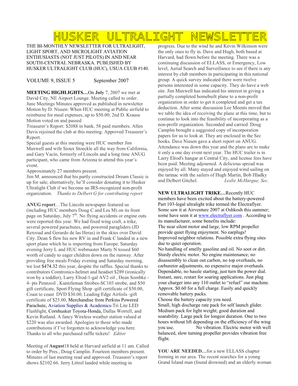 Husker Ultralight Newsletter9 5