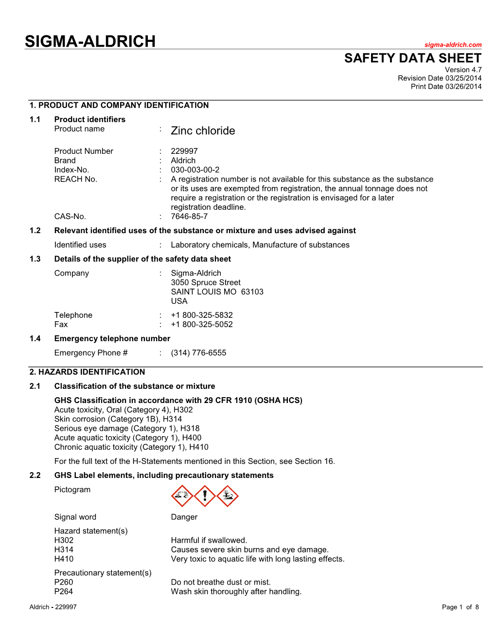 Zinc Chloride