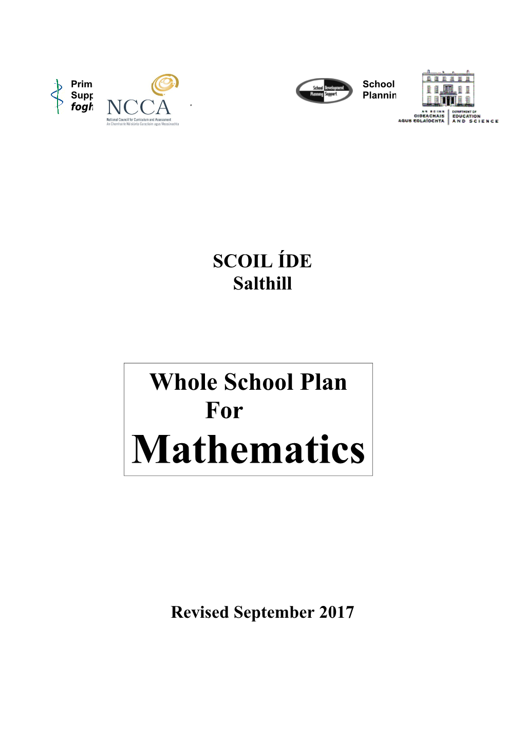 Planning Template: Mathematics