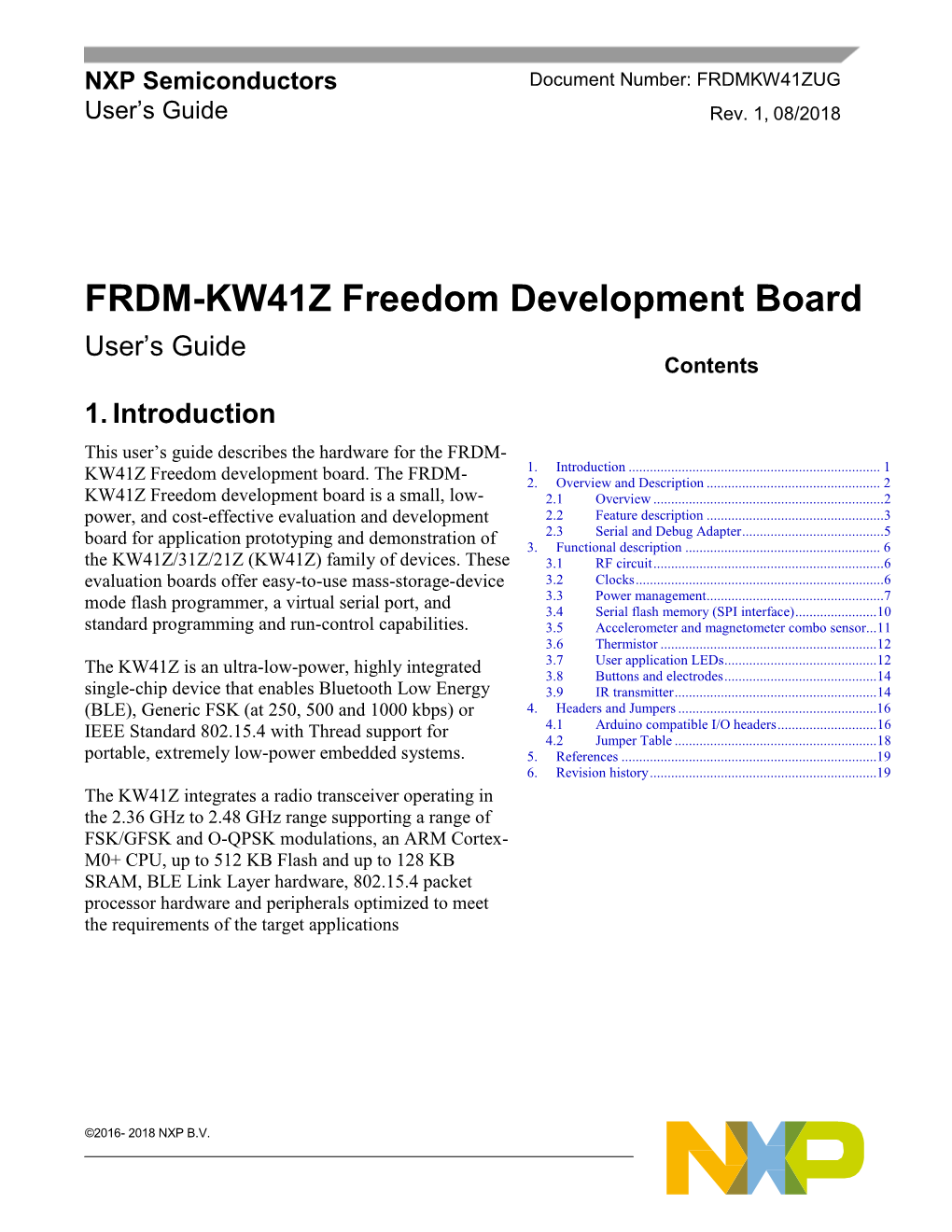 FRDM-KW41Z User's Guide