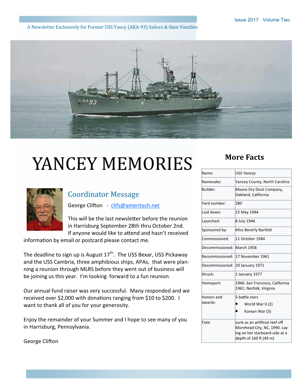 Yancey Memories