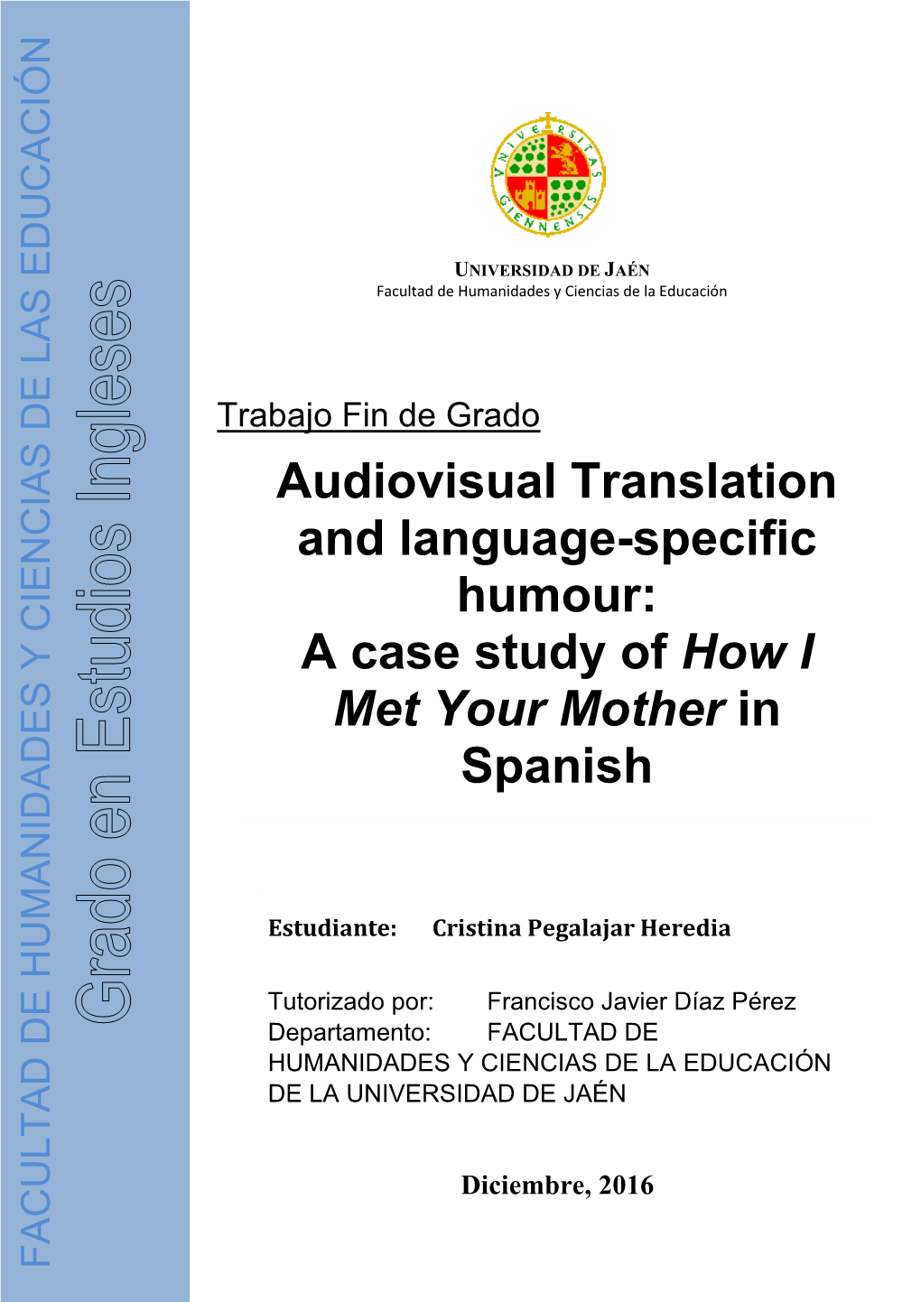 Audiovisual Translation and Language-Specific Humour