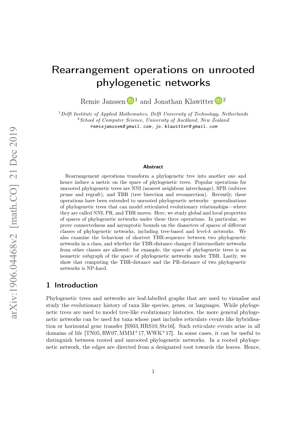 Rearrangement Operations on Unrooted Phylogenetic Networks
