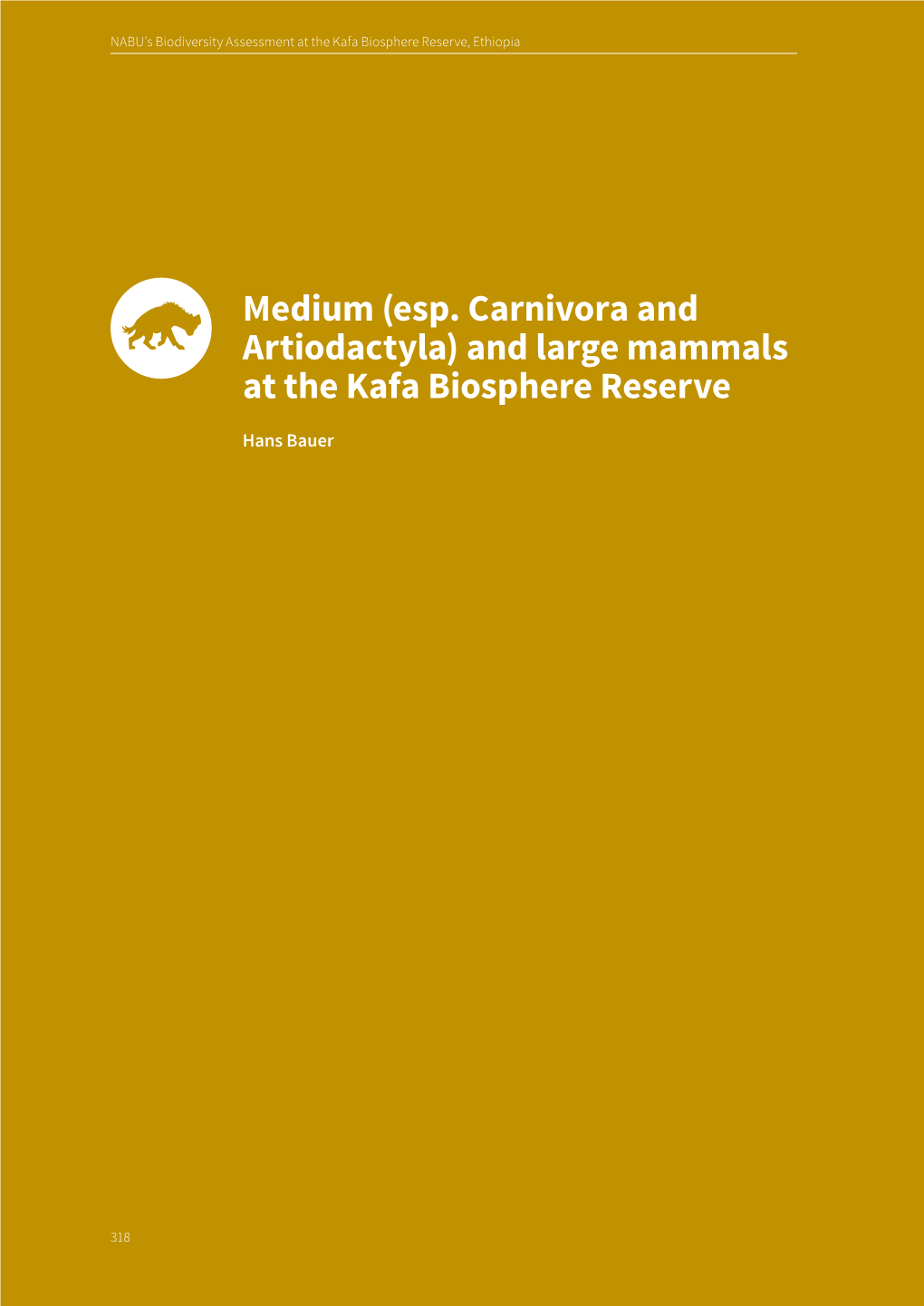 And Large Mammals at the Kafa Biosphere Reserve