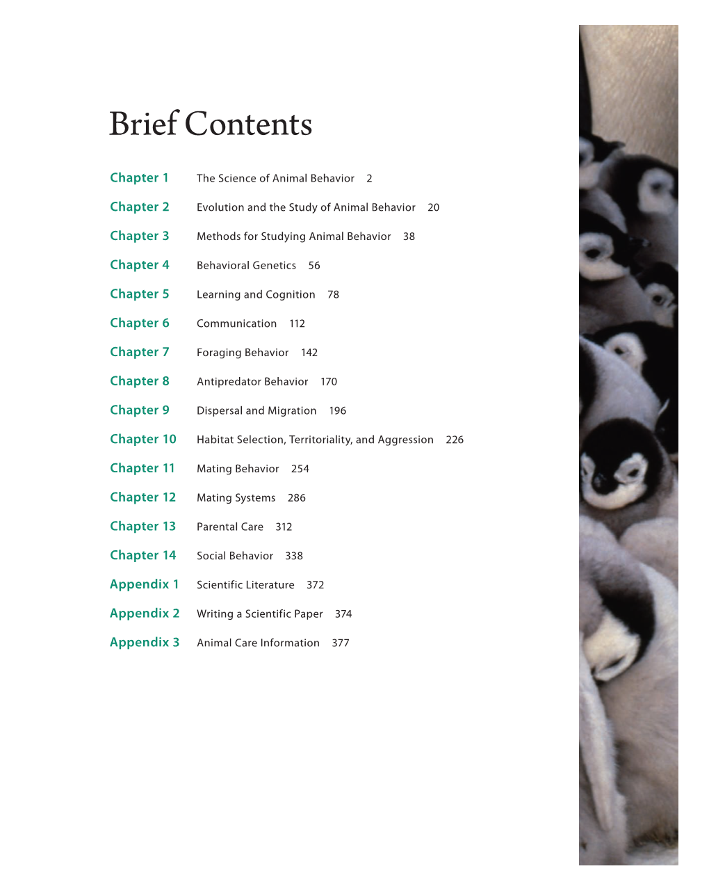 Brief Contents