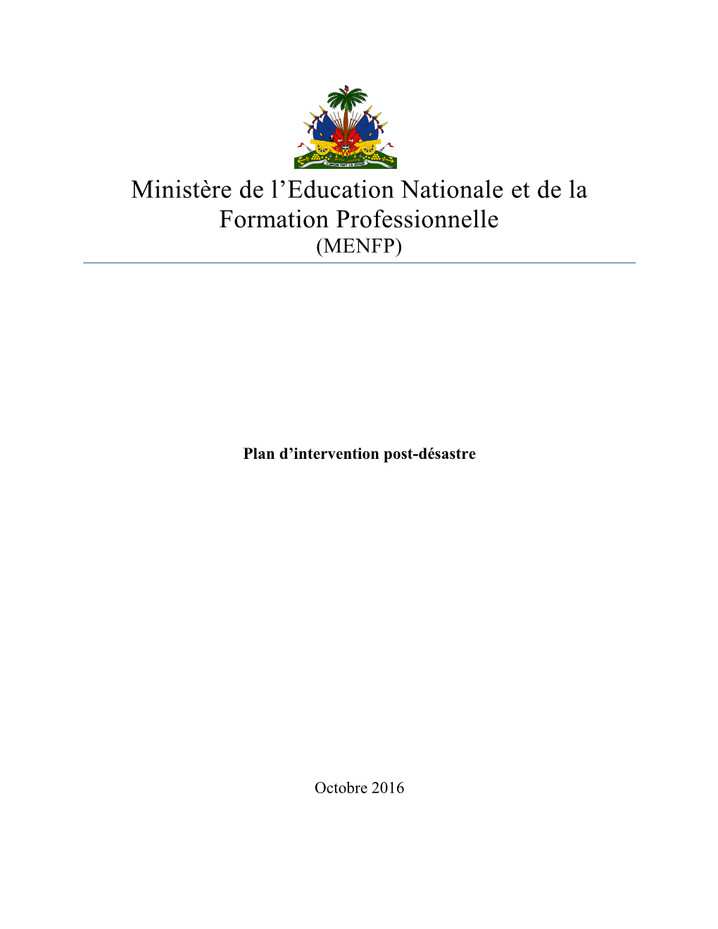 Ministère De L'education Nationale Et De La Formation Professionnelle
