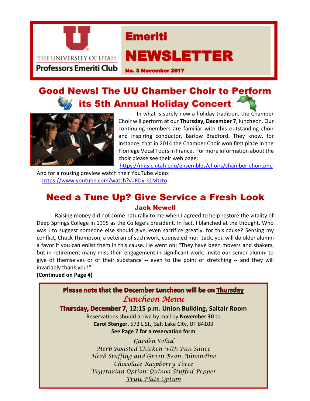 NEWSLETTER No