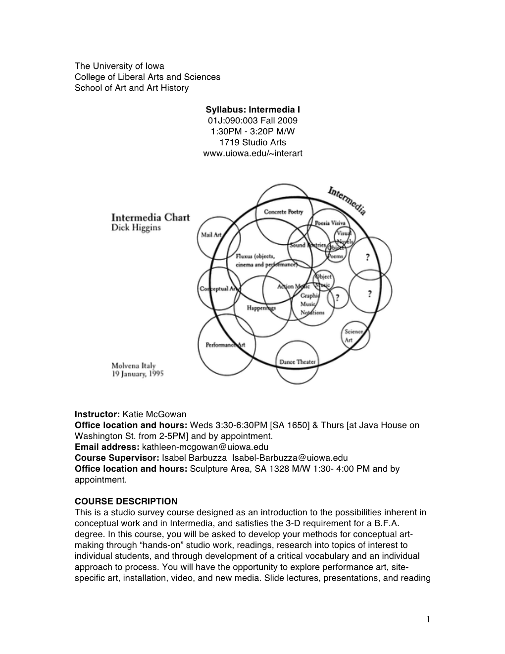 Intermedia Syllabus