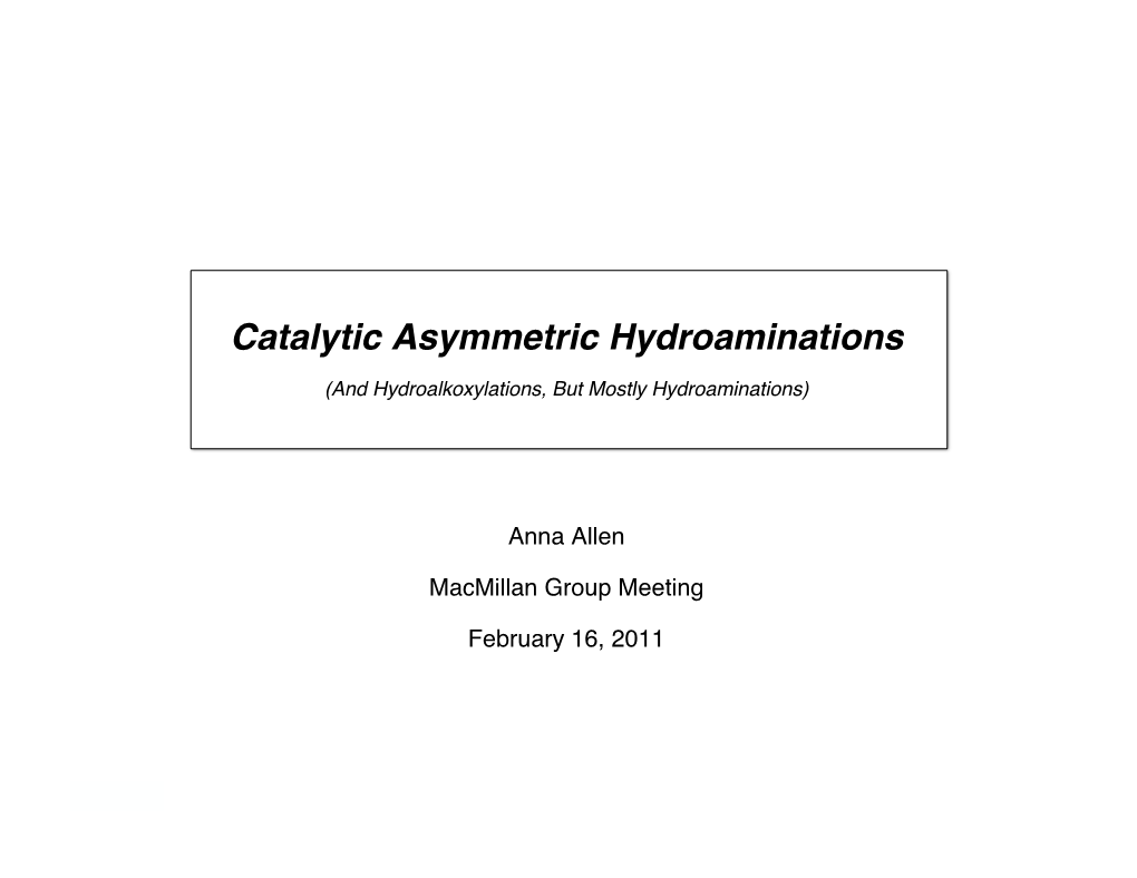 Hydroamination Feb 2011