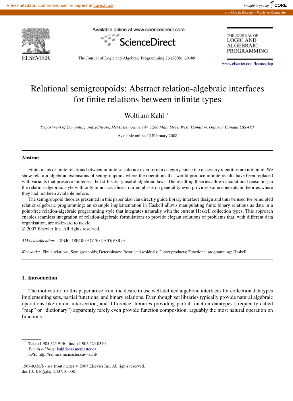 Abstract Relation-Algebraic Interfaces for Finite Relations Between Infinite