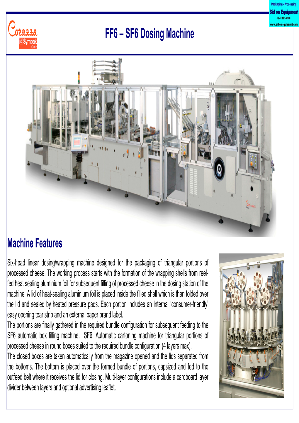 FF6 – SF6 Dosing Machine