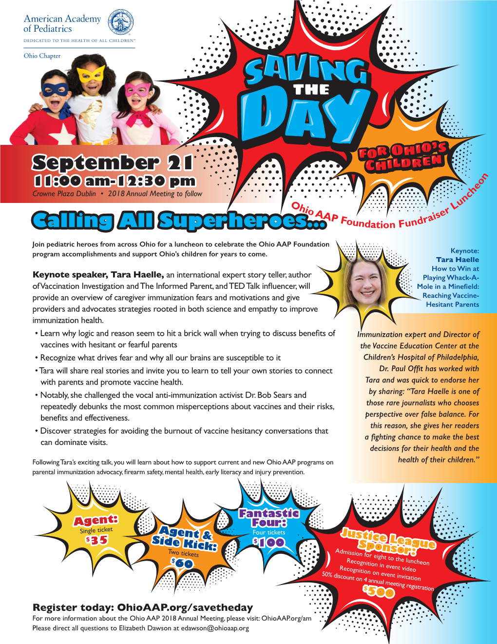 September 21 Calling All Superheroes…