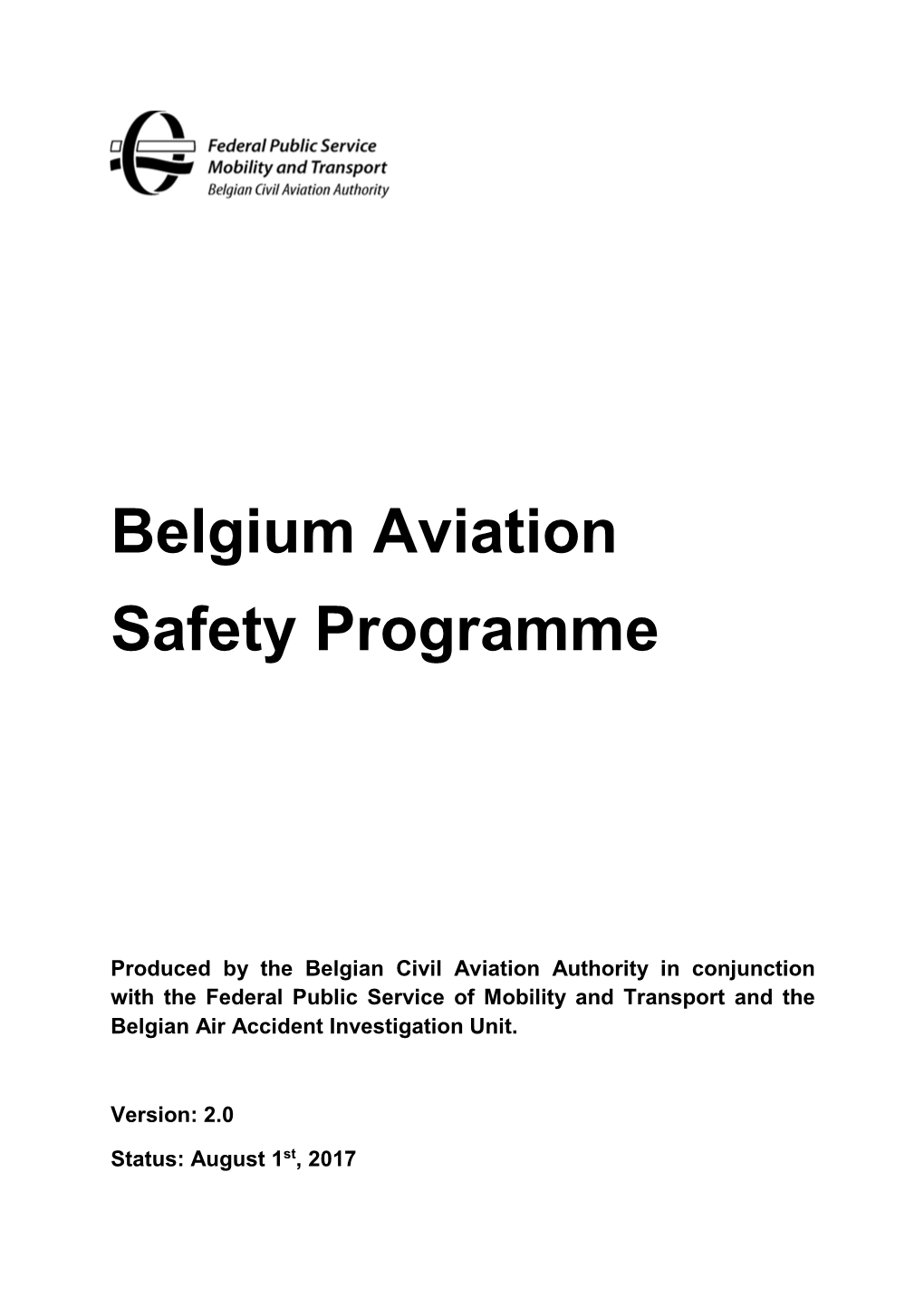 Belgium Aviation Safety Programme V2