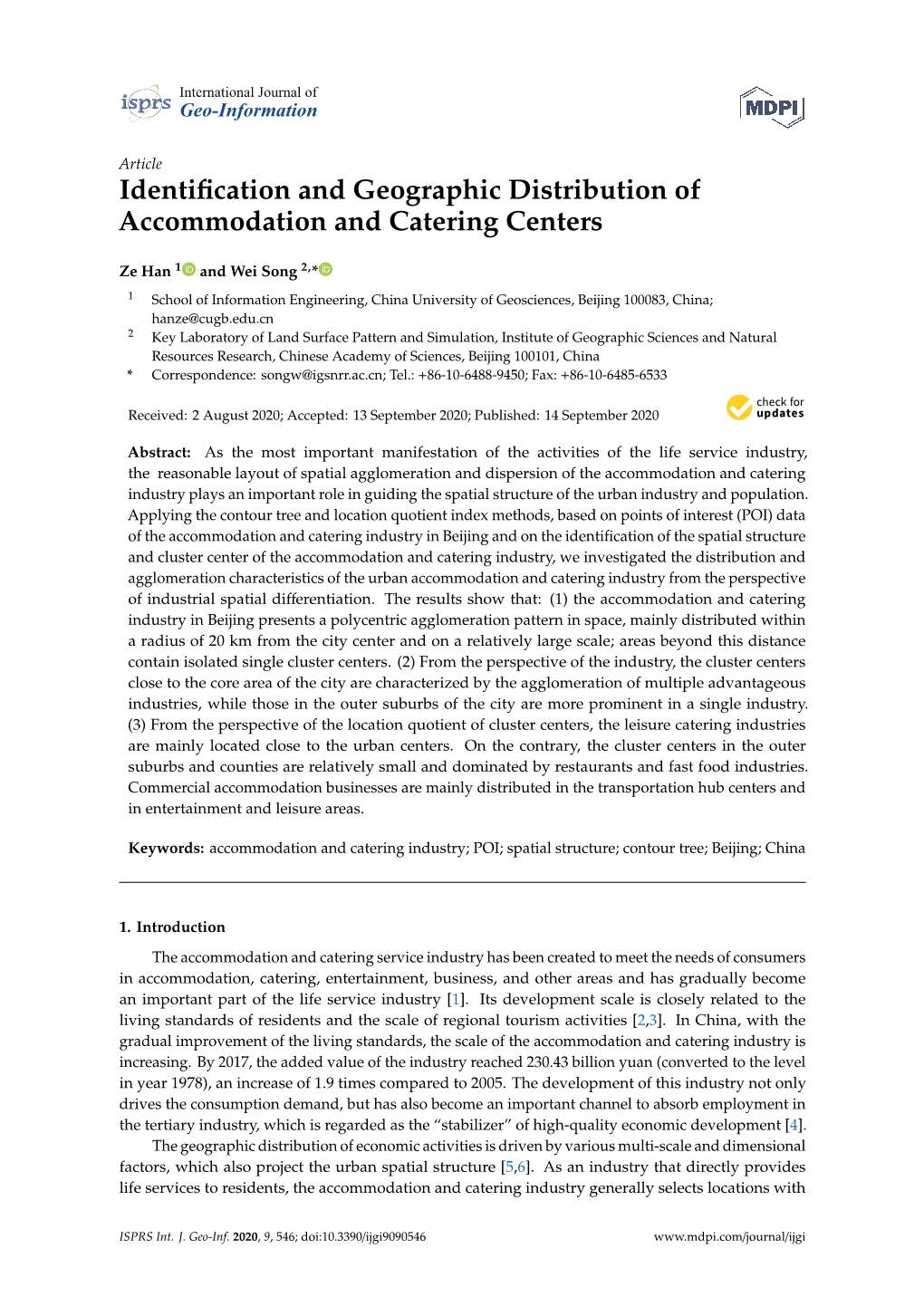 Identification and Geographic Distribution of Accommodation And