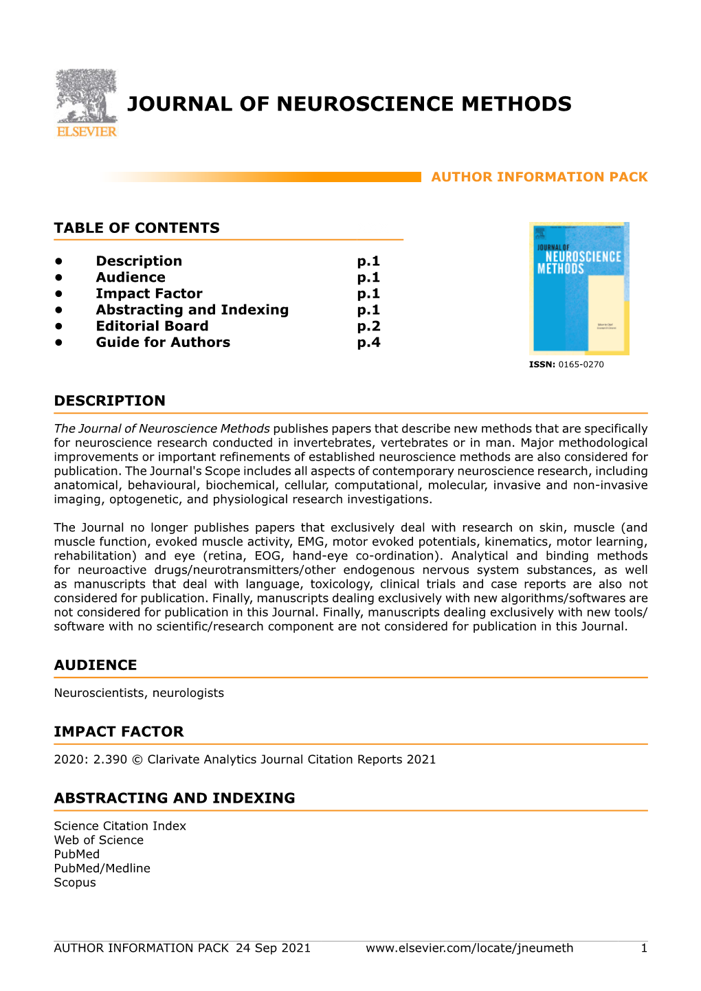 Journal of Neuroscience Methods