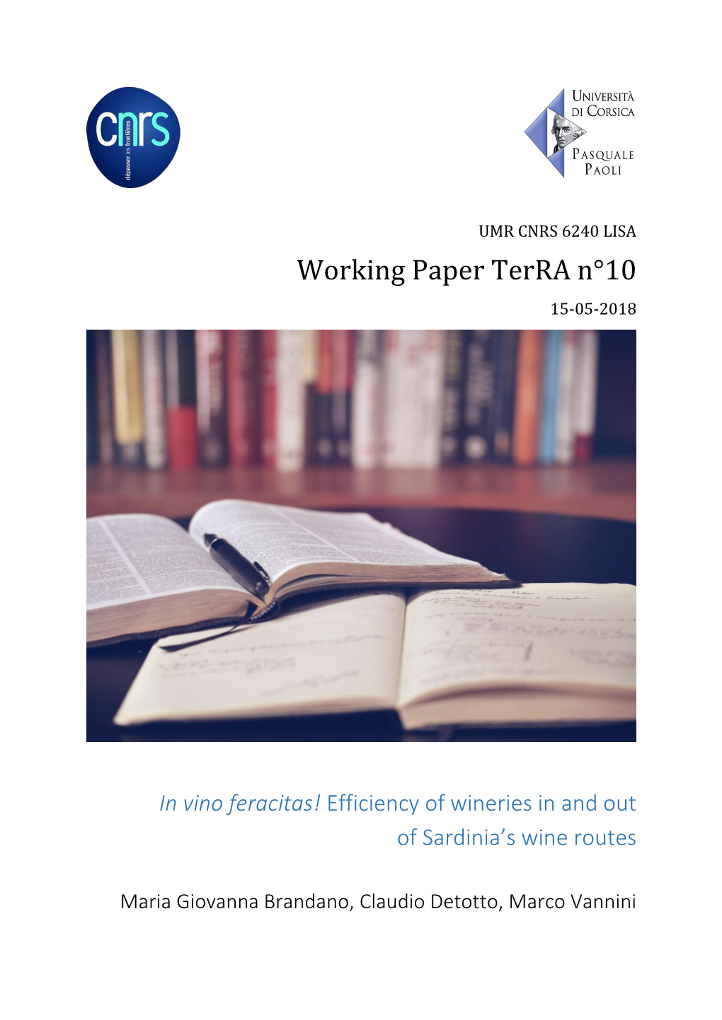 Working Paper Terra N°10