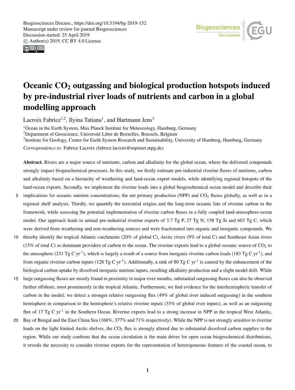 Oceanic CO2 Outgassing and Biological Production Hotspots