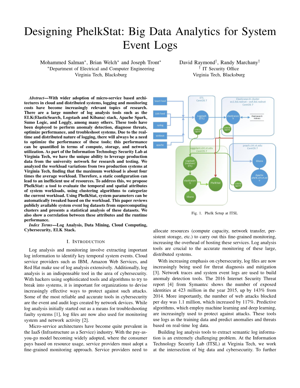 Designing Phelkstat: Big Data Analytics for System Event Logs