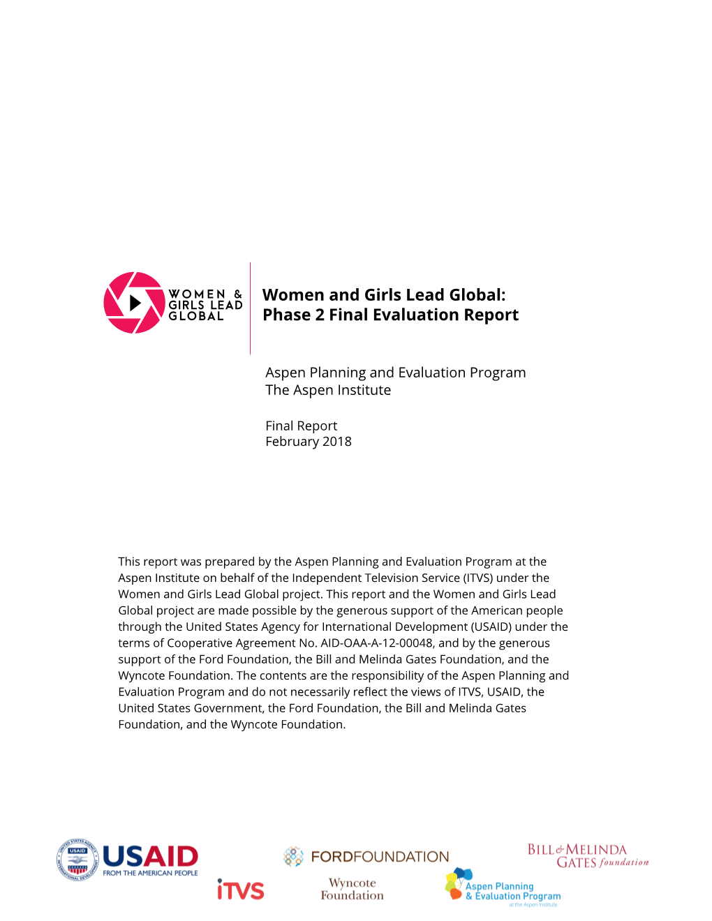 Women and Girls Lead Global: Phase 2 Final Evaluation Report