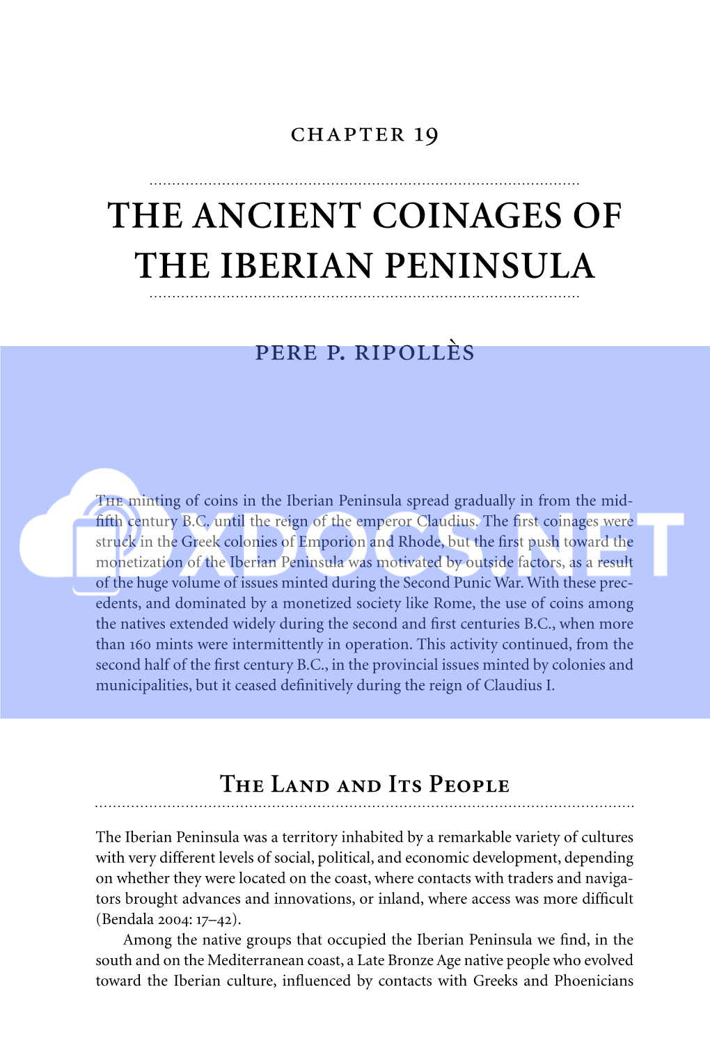 The Ancient Coinages of the Iberian Peninsula