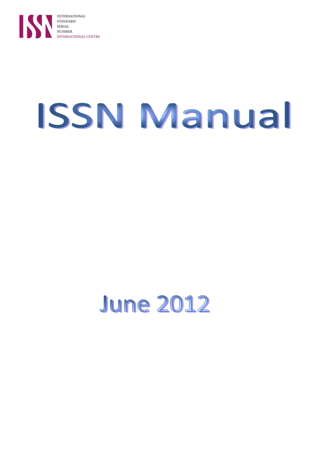 Download ISSN Manual As