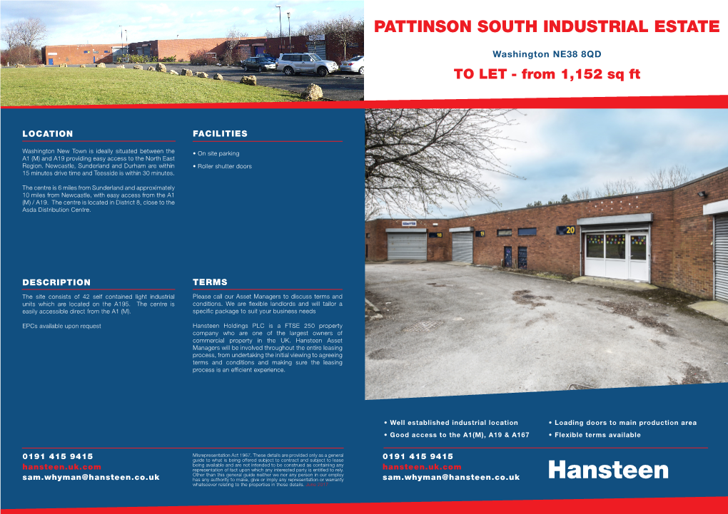 Pattinson South Industrial Estate