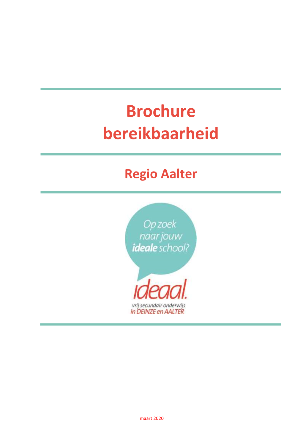 Brochure Bereikbaarheid