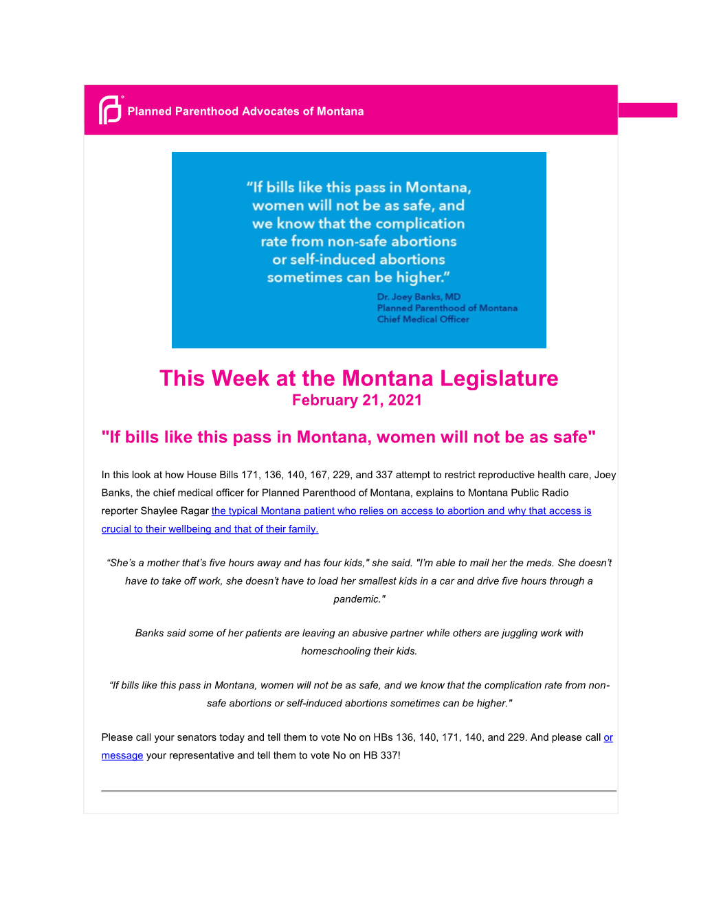 This Week at the Montana Legislature February 21, 2021