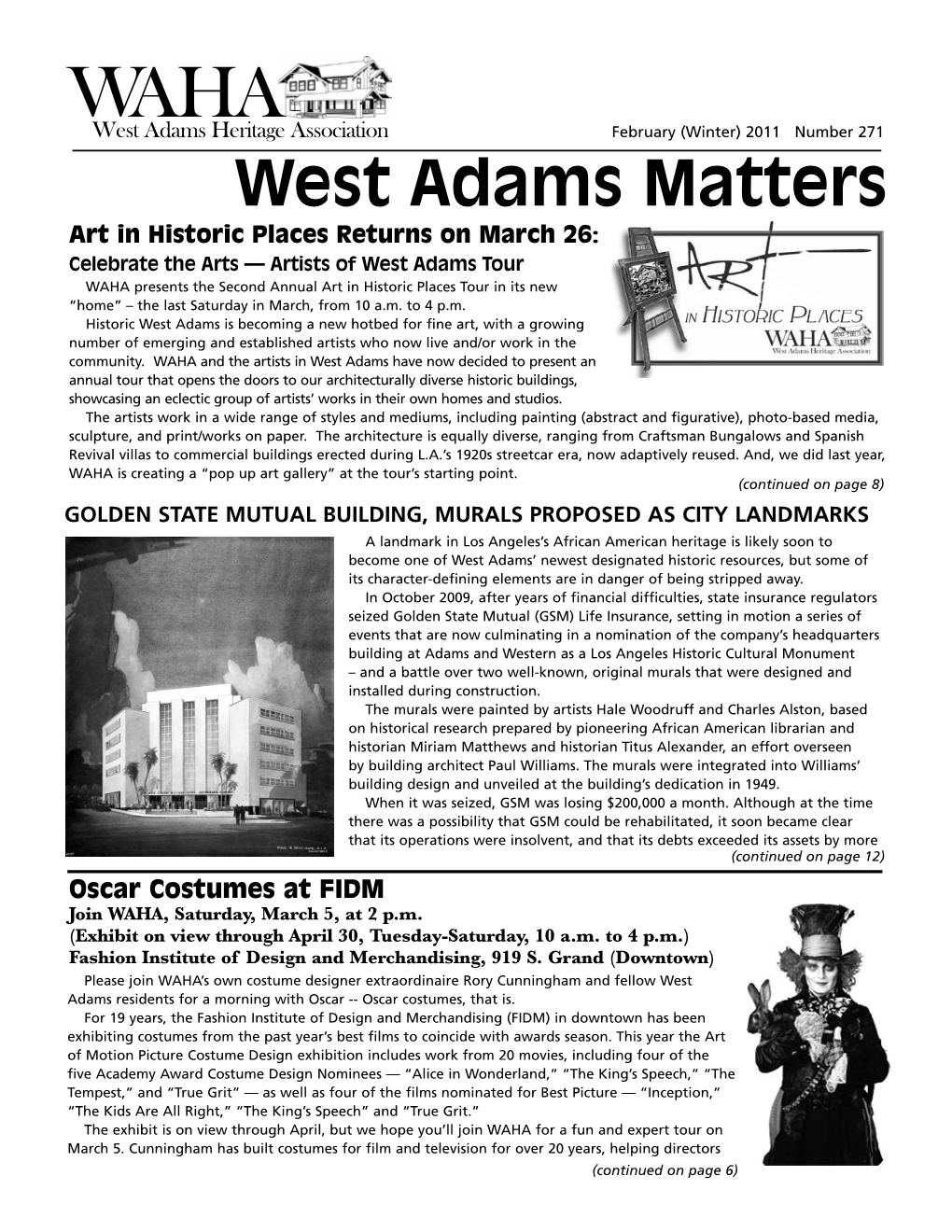 West Adams Matters