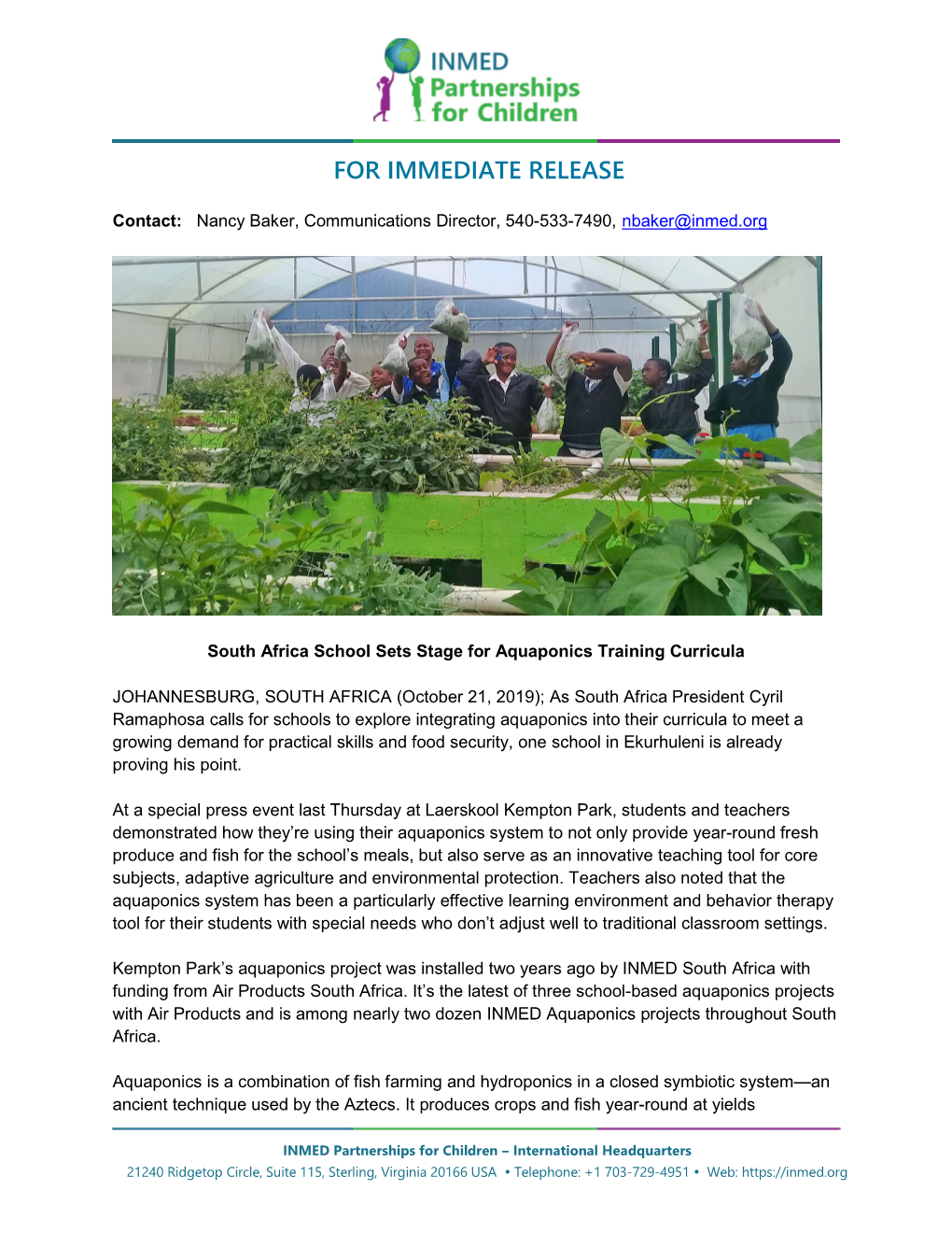 South Africa School Sets Stage for Aquaponics Training Curricula